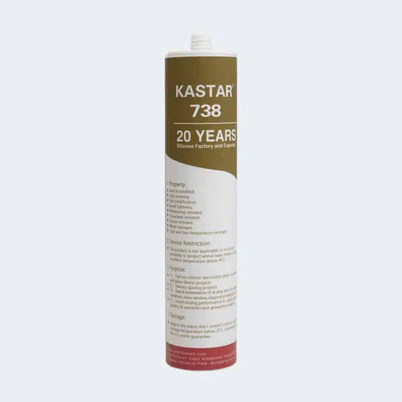 KASTAR 738 Nötr Süper Leke Bırakmayan Silikon Dolgu Macunu